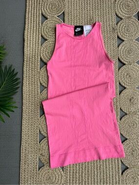 Nike Pink Seamless Air Ribbed Mini Dress Size XS
